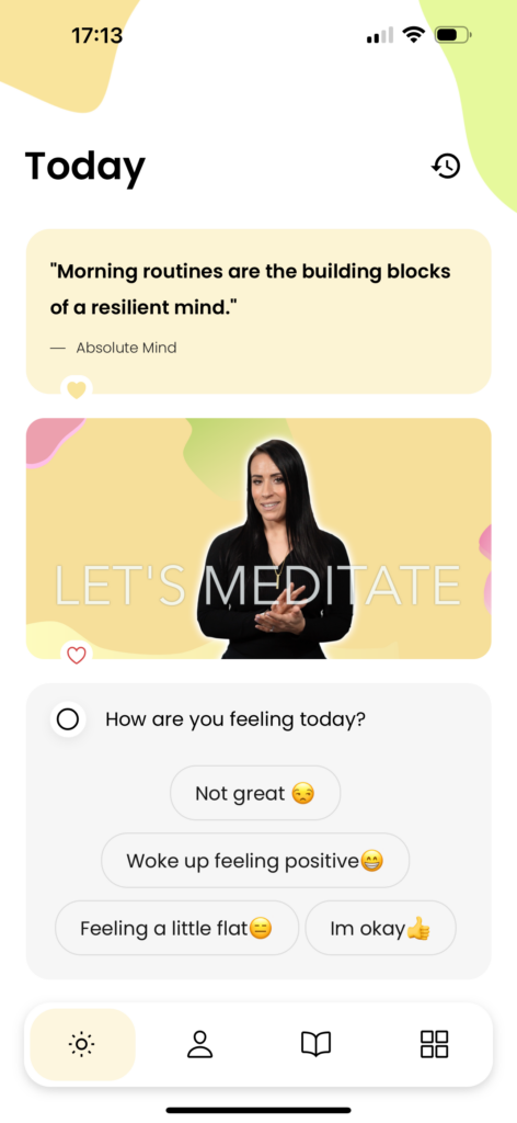 IMG_1500 Today page on your Absolute Mind app